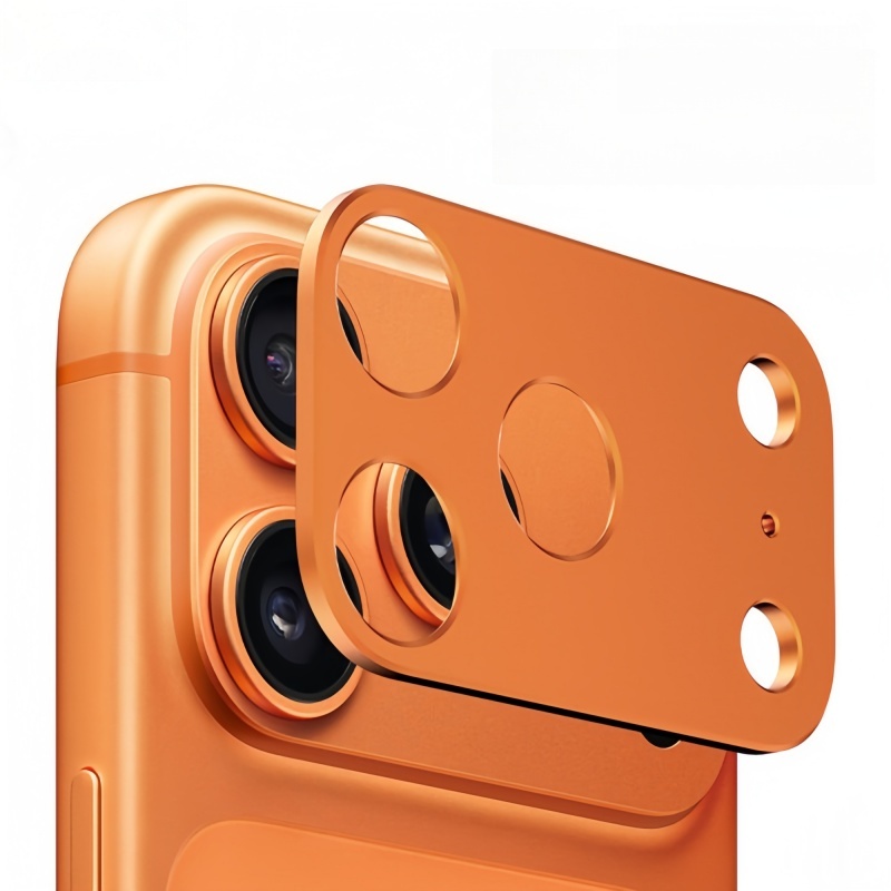 สีทะเลทรายไทเทเนียมสําหรับ iPhone 17 16 15 14 Pro Max iPhone 16 15 14 Plus ตัวป้องกันเลนส์กล้องโลหะ