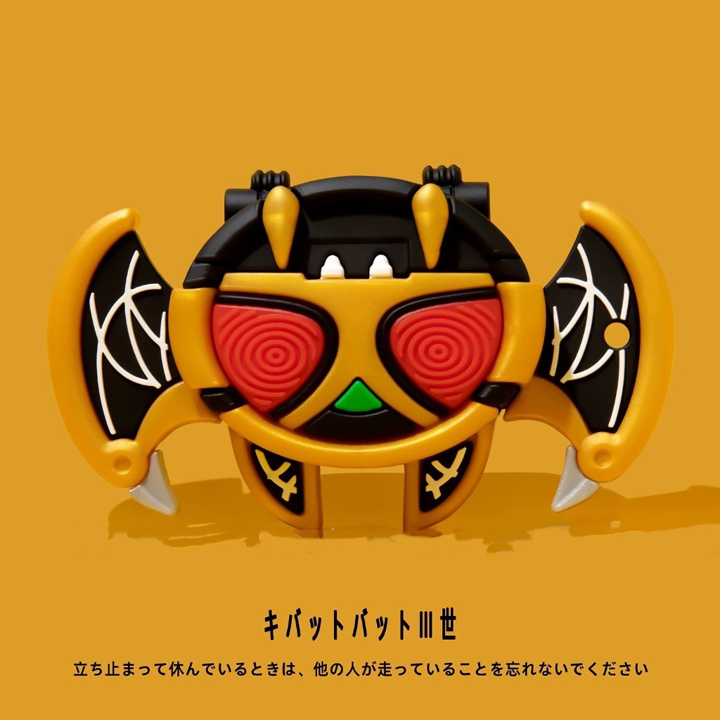 การ์ตูนสร้างสรรค์ kiva Masked Superman Bat เหมาะสําหรับ OPPO Enco R4/X3 ชุดหูฟังบลูทูธ OnePlus ace2 