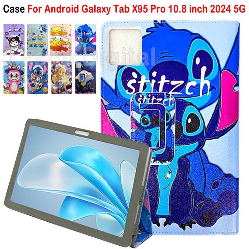 สําหรับ Android Galaxy Tab X95 Pro 10.8 นิ้ว 2024 5G คุณภาพสูง PU หนัง Drop ทนฝาครอบ Galaxy Tab X95P