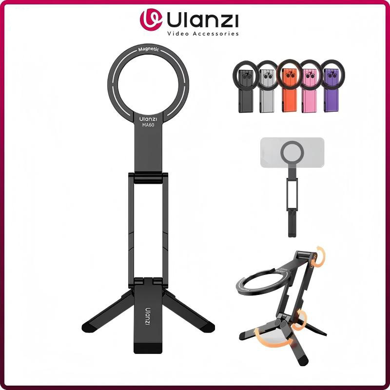 Ulanzi MA60 ขาตั้งกล้องโทรศัพท์ Magsafe แบบพับได้สําหรับโทรศัพท์มือถือ iPhone Dual-Side Magnetic ที่