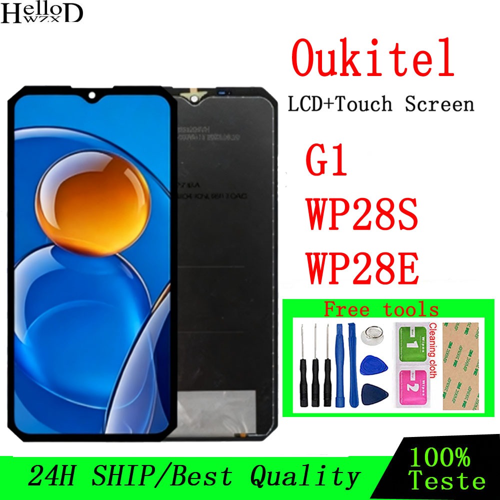Original Oukitel G1 WP28S WP28E จอแสดงผล LCD หน้าจอสัมผัสเปลี่ยน