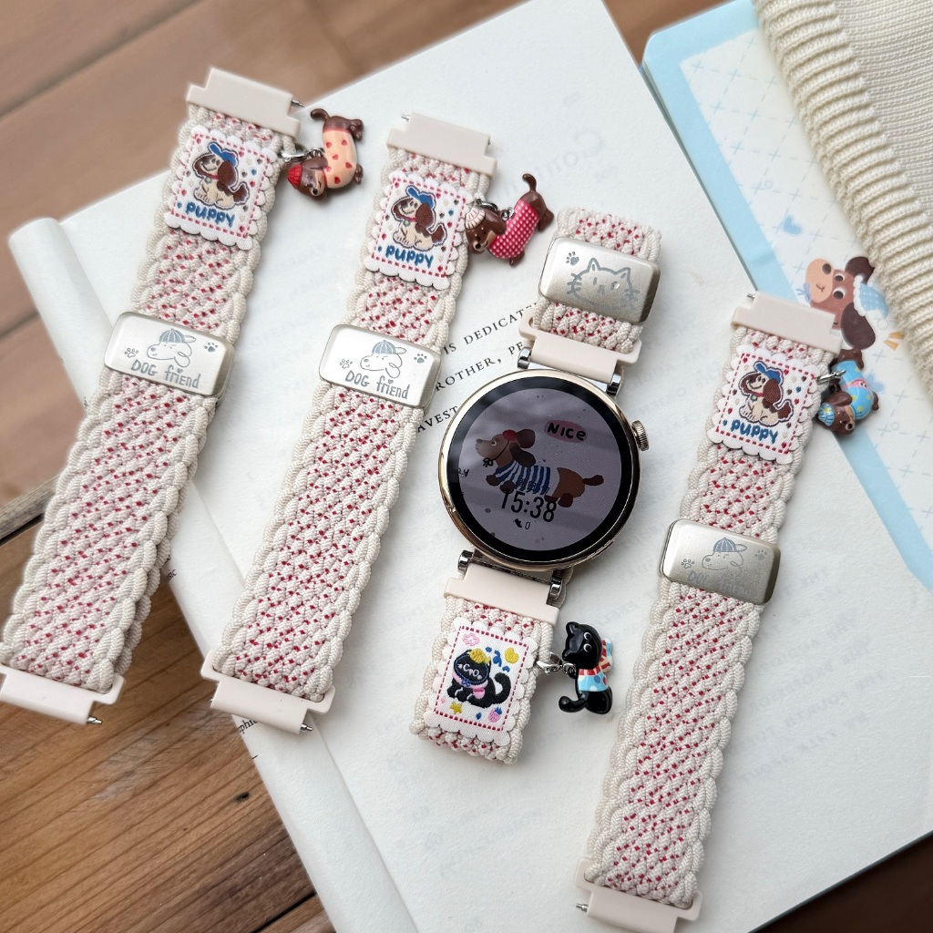 สายถักไนลอนสําหรับ Huawei Watch GT 6 Pro สาย Huawei Watch GT 6 สาย Huawei Watch GT 5 สาย Huawei Watc