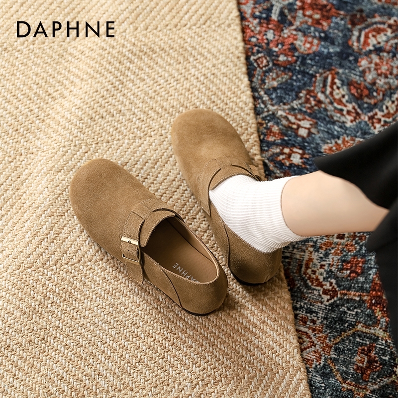 DAPHNE Women's Birkenstocks Flat Shoes รองเท้าส้นแบน หัวกลม 3023404015