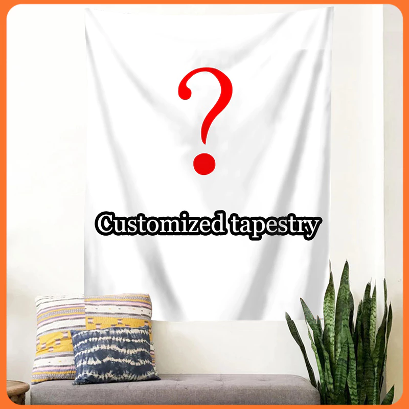 DIY ที่กําหนดเอง Tapestry Wall Tapestries ธงภาพที่กําหนดเองเพื่อพิมพ์ภาพของคุณเองส่วนบุคคล Tapestry