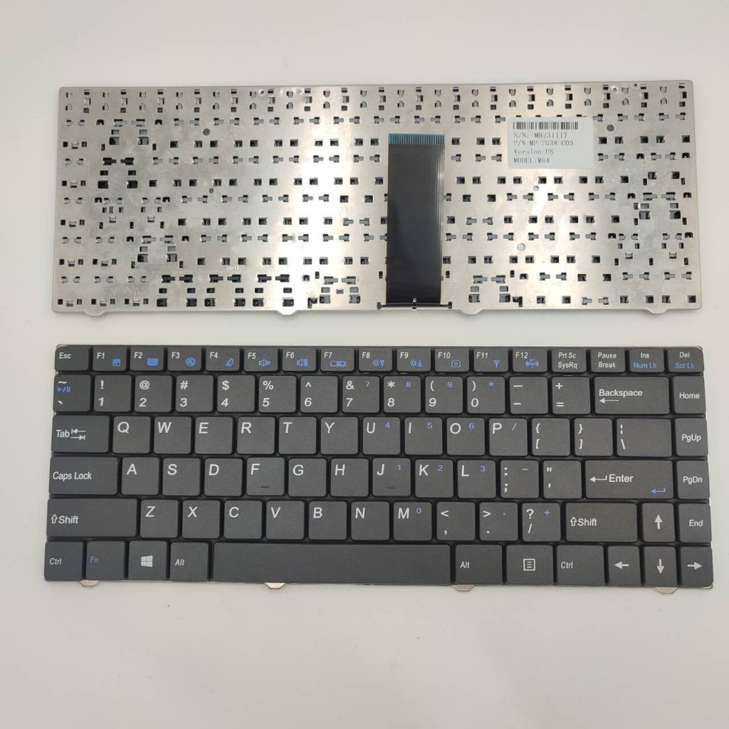 แป้นพิมพ์แล็ปท็อป US สําหรับ TurboX W84T W840T W84 Clevo M4121 6-80-W84T0-0