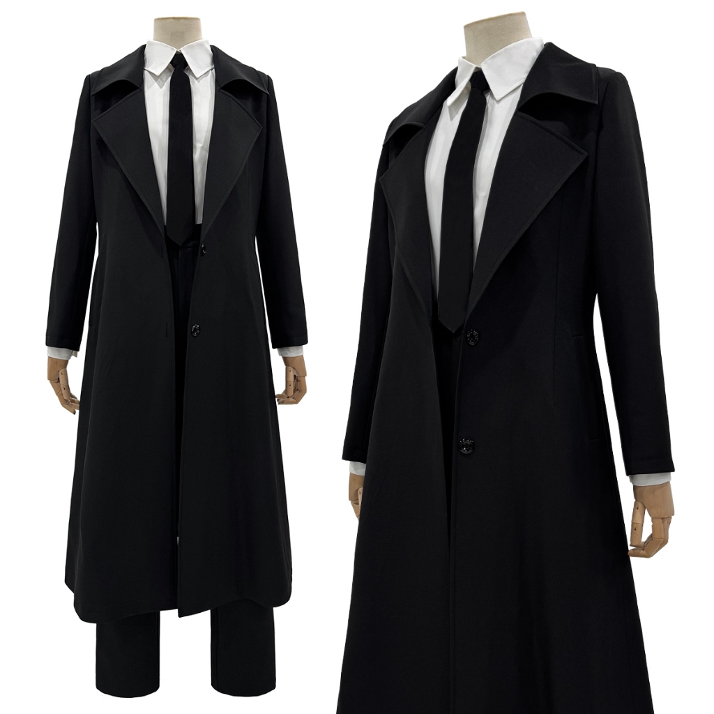 Holoun Chainsaw Man ชุดคอสเพลย์ อนิเมะ Makima สีดํา วิกผมปลอม วิกผมลําลอง สําหรับปาร์ตี้ฮาโลวีน