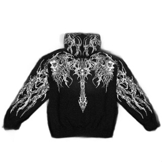 หายใจไม่ออก แบรนด์แฟชั่นอเมริกันสไตล์มืดเสื้อสเวตเตอร์มีฮู้ด…