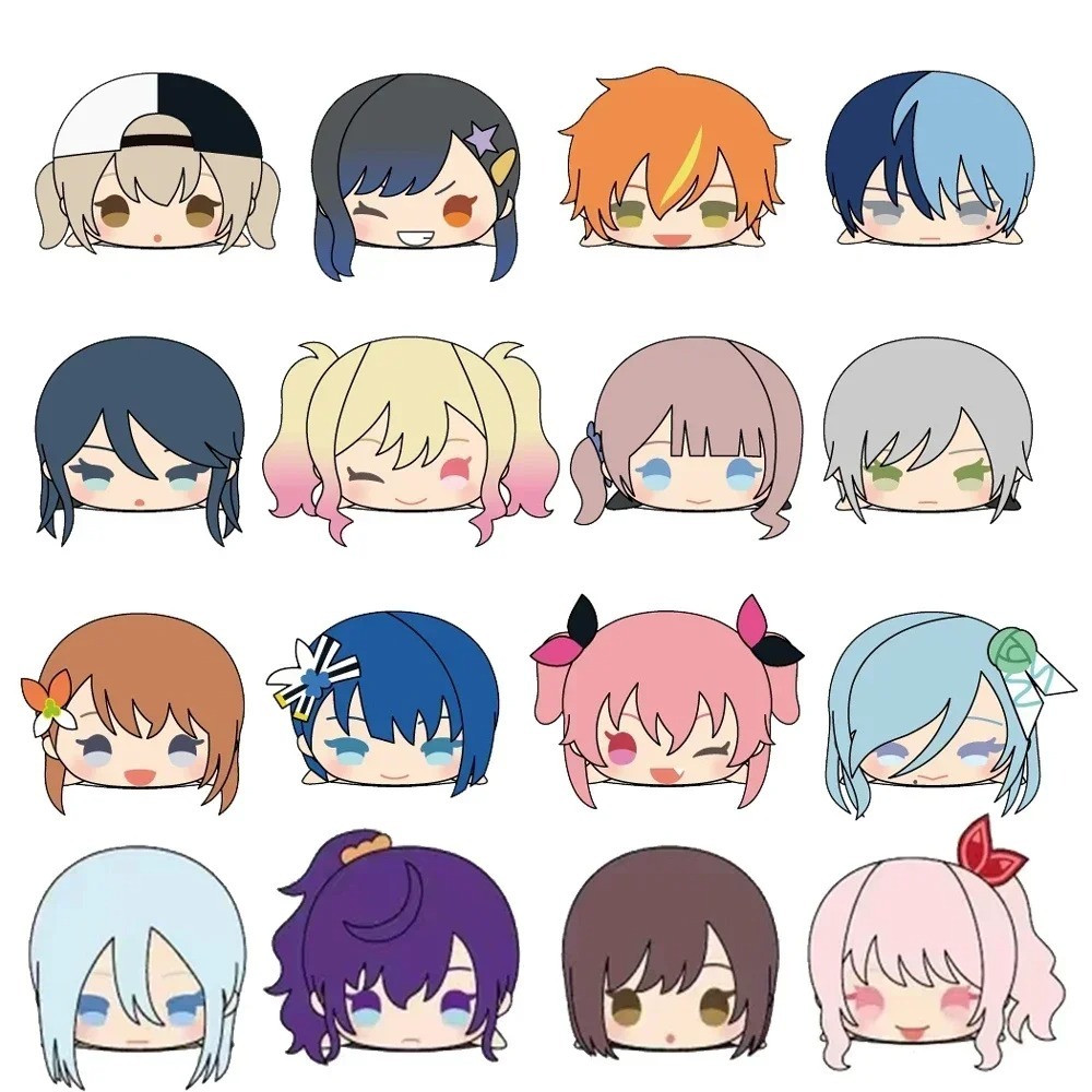 ตุ๊กตา PJSK 8 ซม.Mochi Mascot Plush จี้ของเล่นอะนิเมะโครงการ PROJECT SEKAI Wonderlands X Showtime Ni