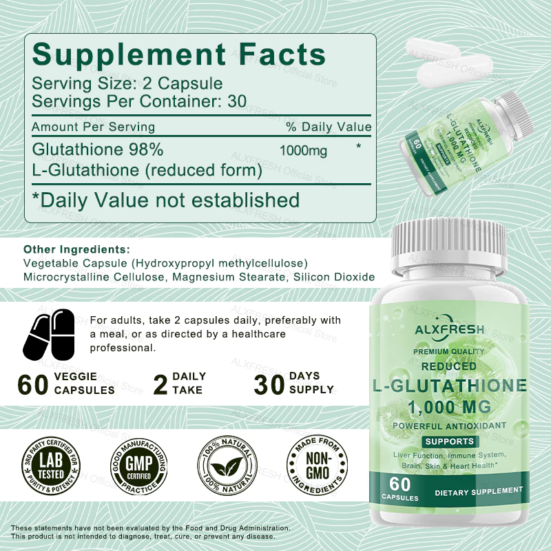L-Glutathione 1000mg แคปซูลสารต้านอนุมูลอิสระ thumbnail 3