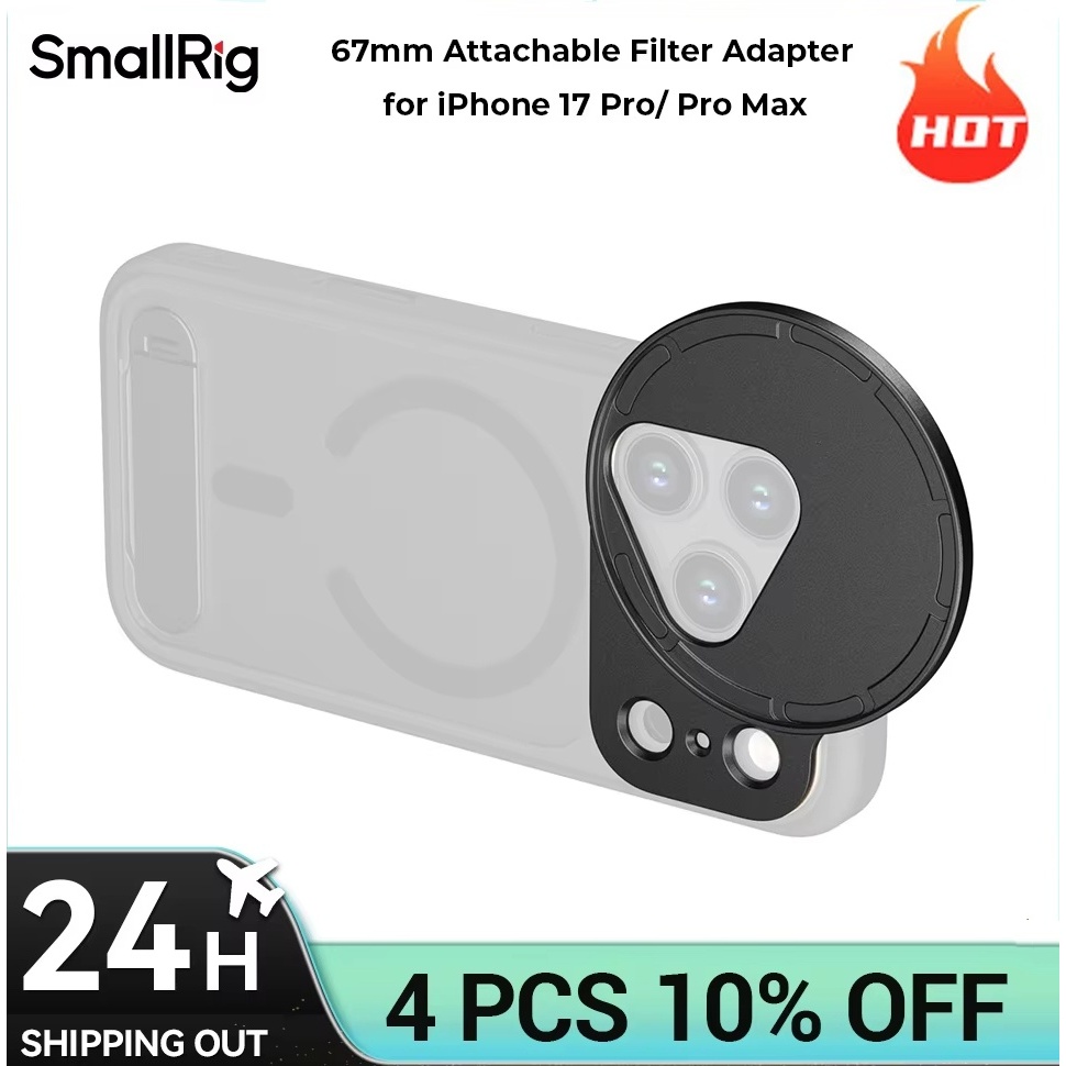 SmallRig FilMov ติดอะแดปเตอร์กรอง 67 มม.สําหรับ iPhone 17 Pro / Pro Max การเชื่อมต่อแม่เหล็ก 5547