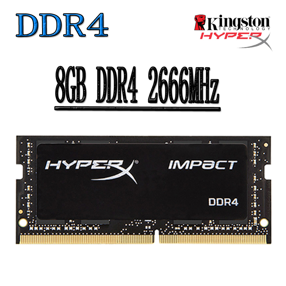 Kingston HyperX Impact DDR4 RAM 8GB DDR4 2666MHz PC4-21300S HX426S15IB/8 หน่วยความจําแล็ปท็อปโน้ตบุ๊