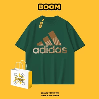 BOOM เสื้อยืดหญิงชาย ลายแบรนด์เนมสุดเท่ เสื้อยืดแขนสั้น ผ้า cotton 100% ทรงหลวม นุ่มสบาย ระบายอากาศ
