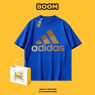 BOOM เสื้อยืดหญิงชาย ลายแบรนด์เนมสุดเท่ เสื้อยืดแขนสั้น ผ้า cotton 100% ทรงหลวม นุ่มสบาย ระบายอากาศ