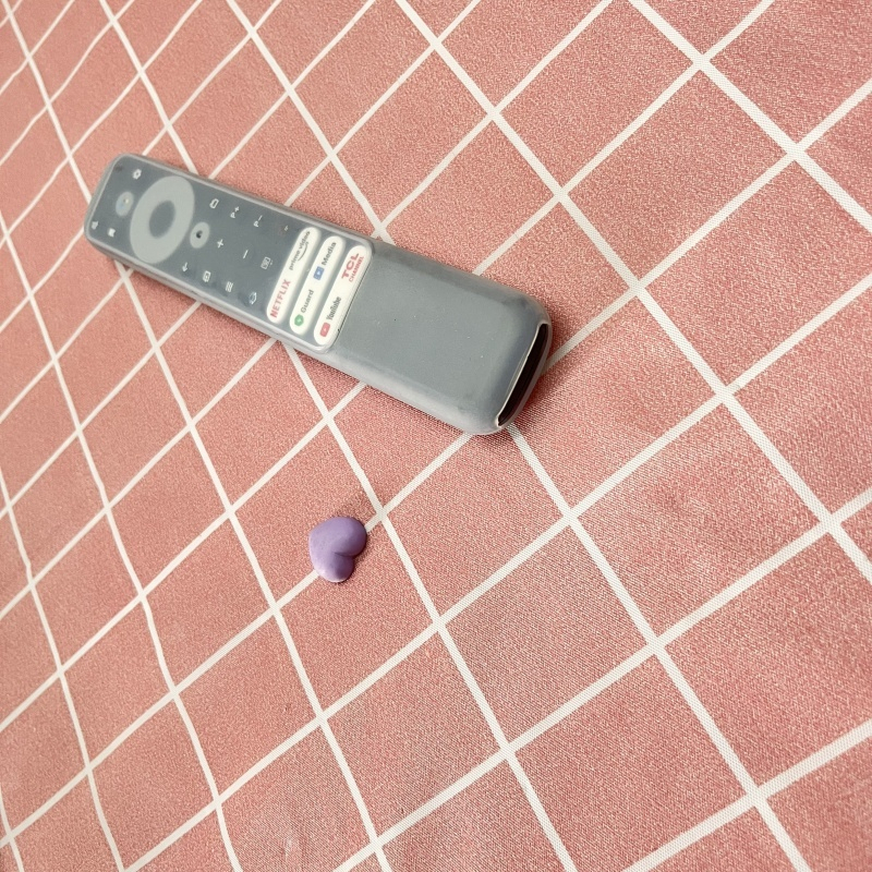 Tcl RC802N ฝาครอบป้องกันรีโมทคอนโทรลซิลิโคนป้องกันการตกกระแทกแบบหนา - รูปที่ 6