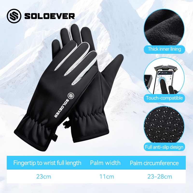 【TH Delivery】SOLOEVER ถุงมือยุทธวิธี ถุงมือมอเตอร์ไซค์ ถุงมือขับรถมอเตอร์ไซค์ ถุ