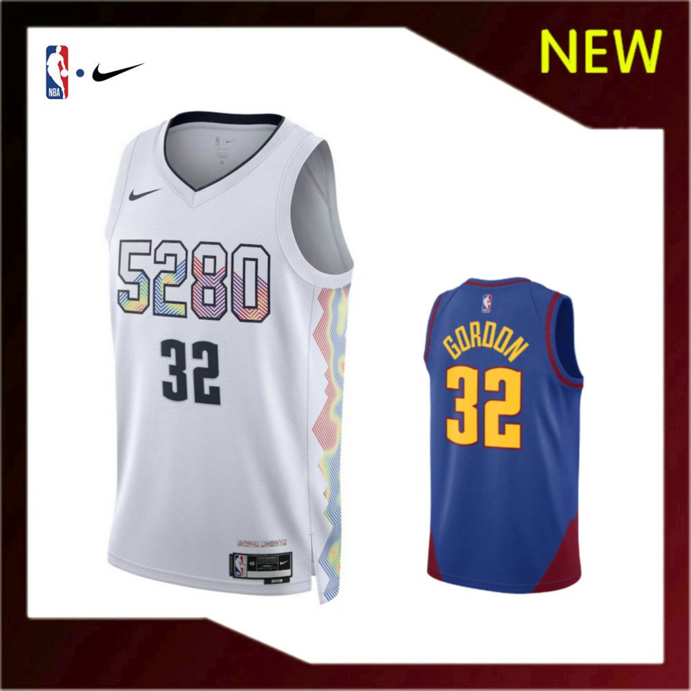 กดความร้อน2025/26 New Denver Nuggets 32# Aaron Gordon Jersey