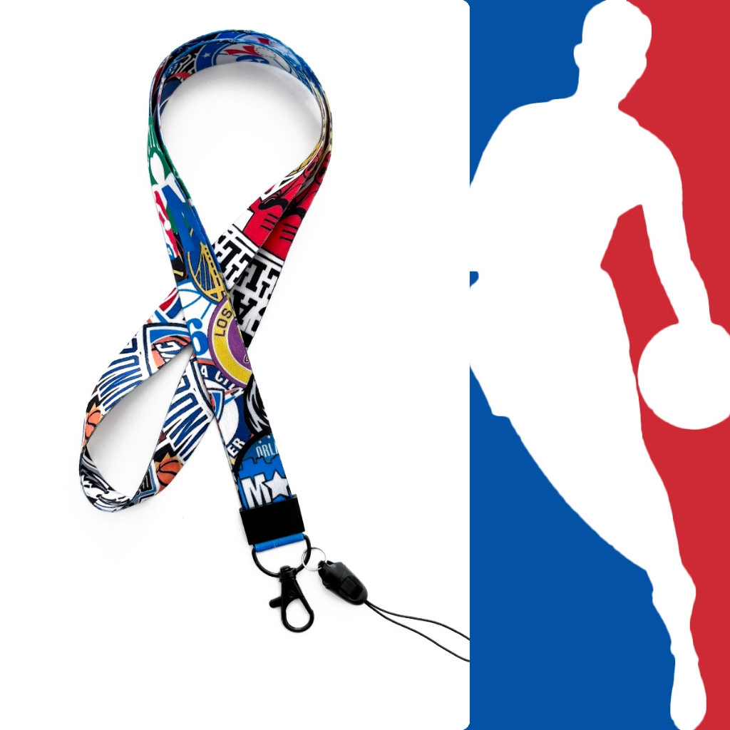 สายคล้องคอ NBA กีฬา สายคล้องไนลอน เชือกเส้นเล็ก สําหรับ โทรศัพท์มือถือ