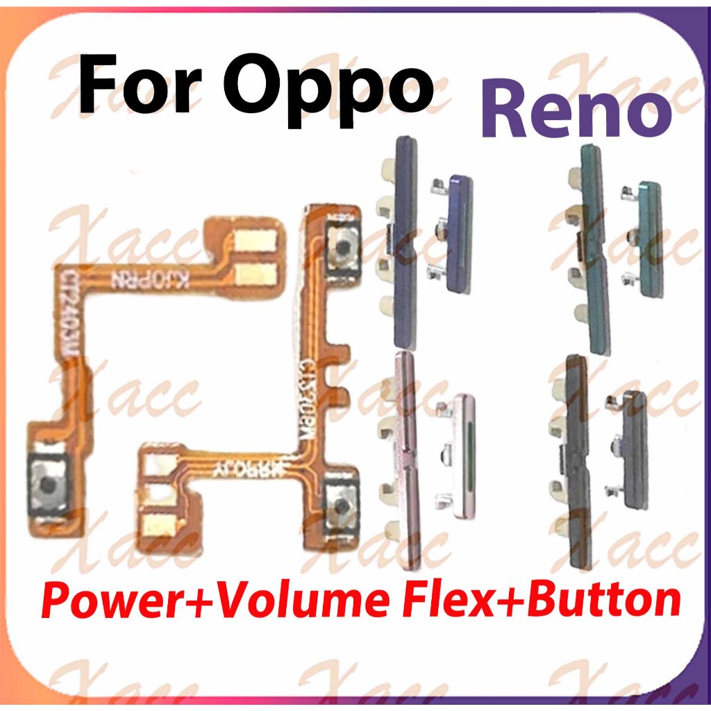 สําหรับ oppo Reno CPH1917 ปุ่มปรับระดับเสียงไฟ Flex Cable พร้อม ON OFF ด้านข้าง Key Output Ribbon Repair Part การติดตั้งโทรศัพท์เปลี่ยน
