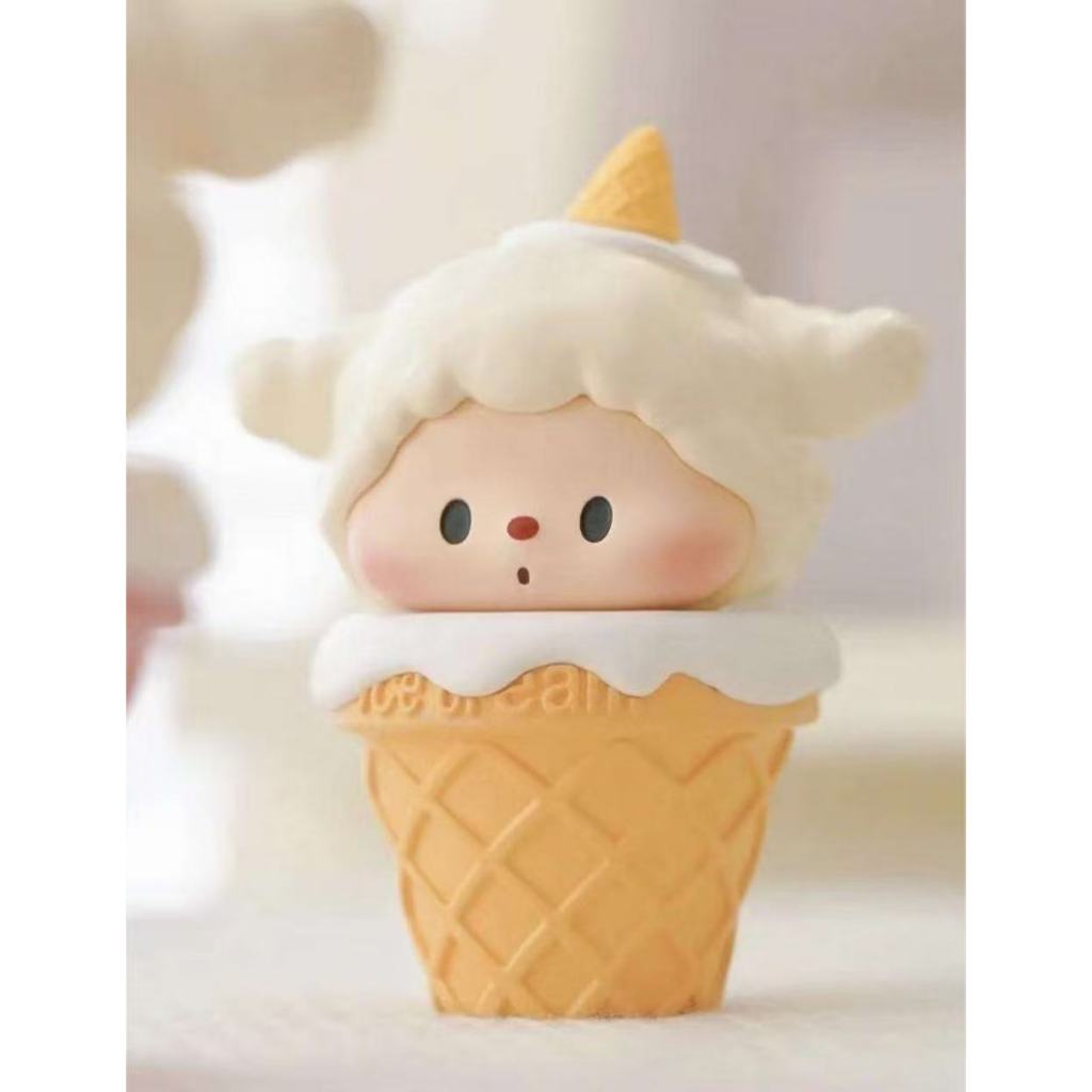 Sx toys golulu Ice Cream-Vanilla White s Size Figure ของเล่นตุ๊กตาของขวัญ