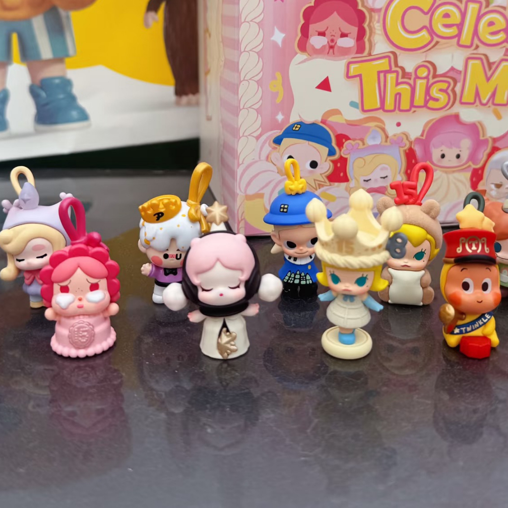 [ของแท้] POP BEAN ครบรอบ 15 ปี Celebrating The Moment Series MINI รูปยืนยันตุ๊กตาเครื่องประดับของขวัญ