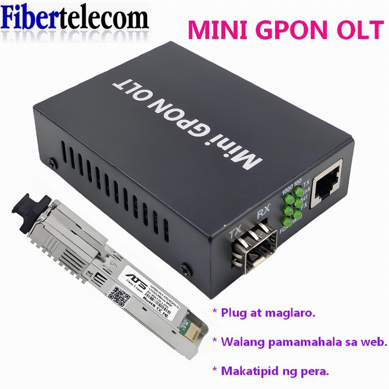 MINI GPON OLT MICRO VSOLT OLT-Stick 1.25G ถึง 2.5G Plug and Play รองรับ 16-32 ONU gigabit รองรับ 10G
