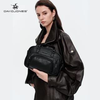 กระเป๋าข้ามตัวพวงแก้วบนจาก David Jones Paris Colette สำหรับฤดูใบไม้ร่วงและฤดูหนาว ปี 2025/2026 ทำจากหนังพีบเบิลด์ปิว สำหรับผู้หญิงไซส์ใหญ่