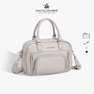 กระเป๋าข้ามตัวพวงแก้วบนจาก David Jones Paris Colette สำหรับฤดูใบไม้ร่วงและฤดูหนาว ปี 2025/2026 ทำจากหนังพีบเบิลด์ปิว สำหรับผู้หญิงไซส์ใหญ่