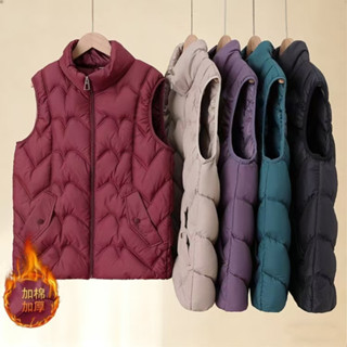 เสื้อกั๊กสั้นลงฤดูใบไม้ร่วงฤดูหนาววัยกลางคนผู้สูงอายุความร้อ…