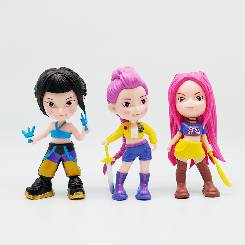 15.5 ซม.Kpop Demon Hunters อะนิเมะรูป Rumi Mira Zoeey เกาหลี Wave Superstar Tiger Star ของเล่นน่ารัก PVC Action Figure ตุ๊กตาของเล่นของขวัญ