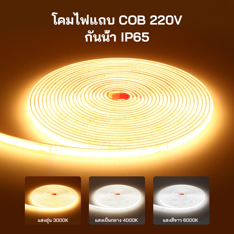 แถบไฟ LED ใต้น้ํา 220V IP68 กันน้ําสามารถทําให้ในน้ํามาพร้อมกับปลั๊กกาวและเล่น 3-20 เมตร
