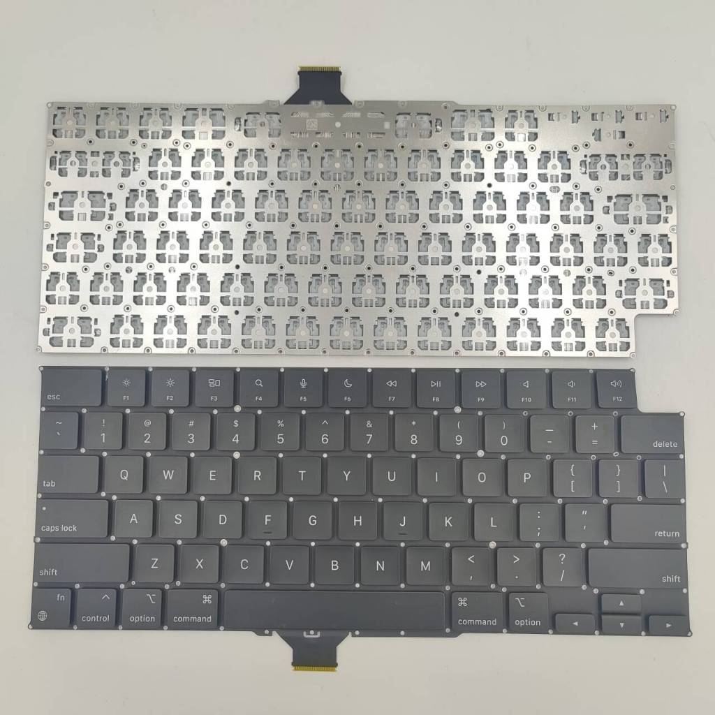 US Layout สําหรับ Macbook A2485/A2442/A279/A3403 แล็ปท็อปไม่มีคีย์บอร์ดแบ็คไลท์