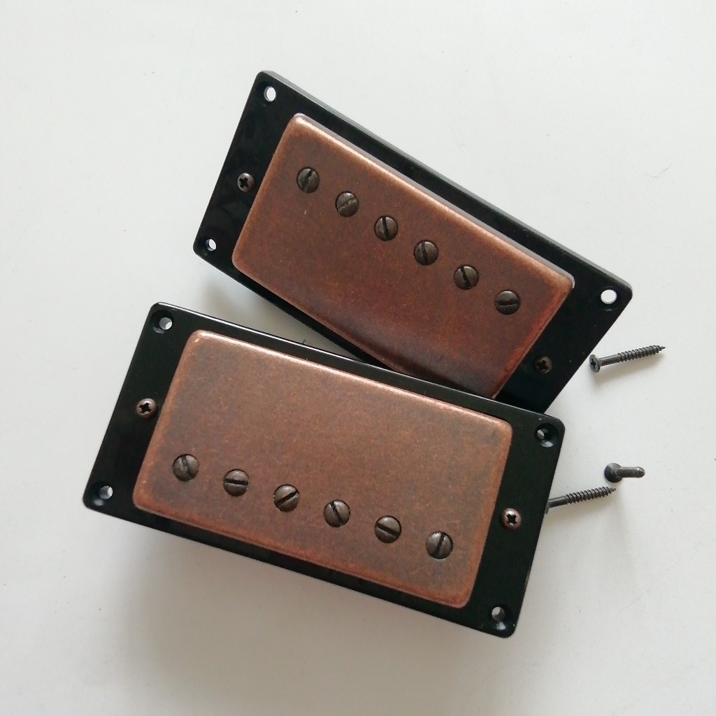 2PCS Bronze-สีกีตาร์ไฟฟ้า,คอ Pickup และสะพานรถกระบะ Made IN Korea LP กีตาร์ไฟฟ้า BJH145
