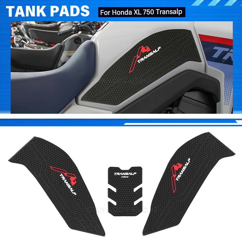 สําหรับ HONDA XL 750 TRANSALP ถัง Pads XL750 (2023-2025 ) อุปกรณ์เสริมยางถังแก๊สตกแต่งป้องกัน Thicken Decals สติกเกอร์