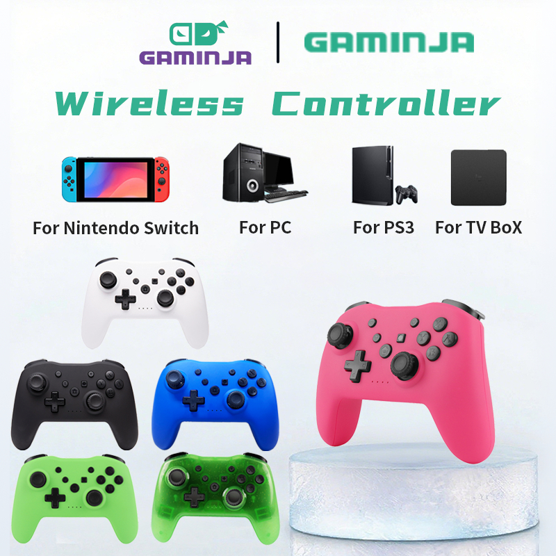 ไร้สายหกแกน Sensing Gamepad สําหรับ N-Switch Lite PS3 เกมคอนโซลสมาร์ททีวีกล่องลม 7 8 10 PC จอยสติ๊ก