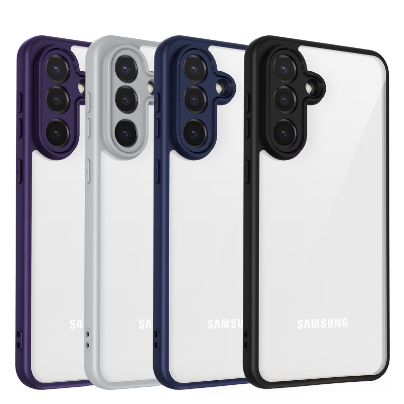 SAMSUNG สีคาราเมลซิลิโคนใสกรณีSamsung Galaxy A57 A56 A55 A54 A53 A36 A35 A34 A25 A24 A23 4G 5GปลอกTPUกันชนกันกระแทกClearเคสโทรศัพท์ฝาครอบ