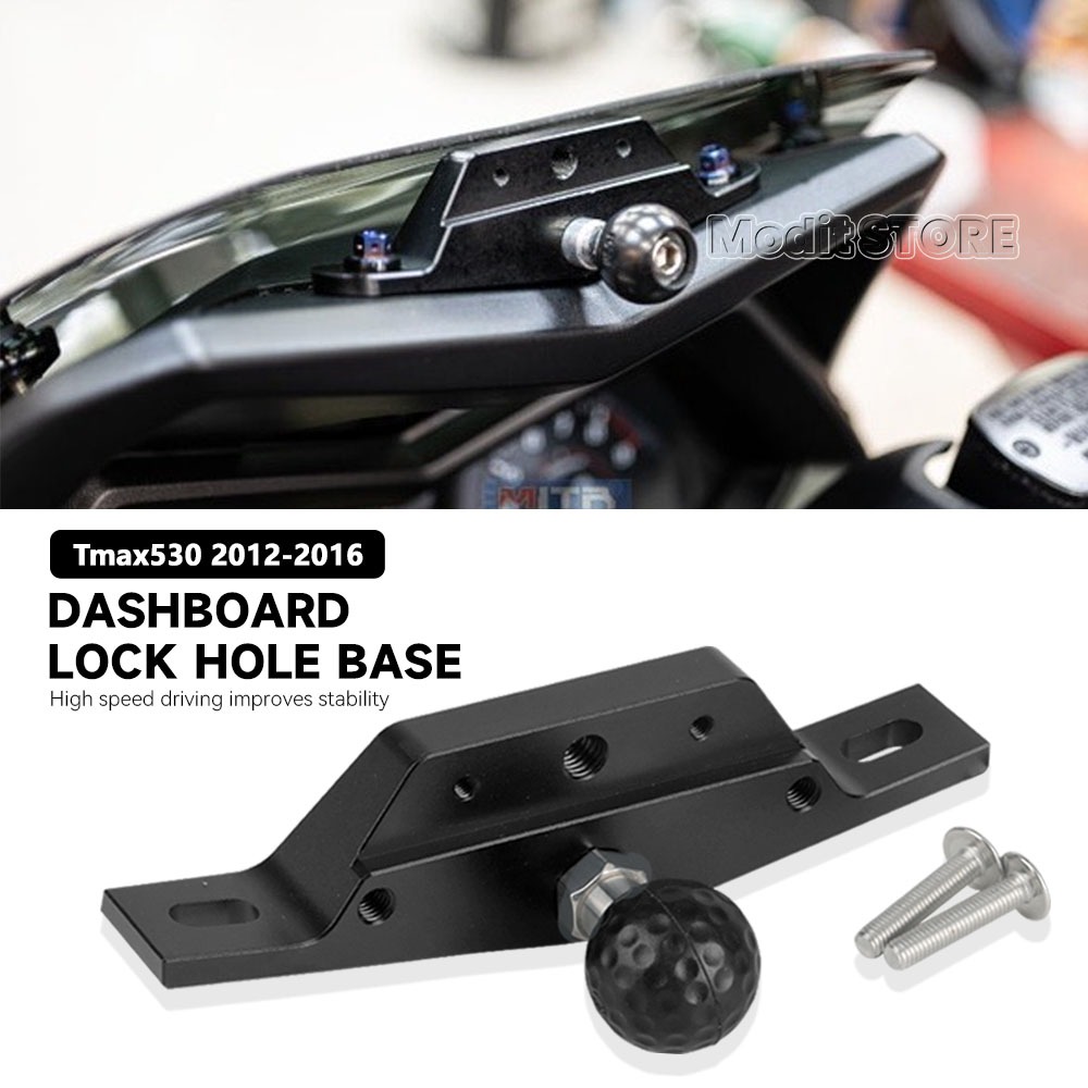สําหรับYamaha TMAX 530 T-MAX530 2012 2013 2014 2015 2016 เครื่องมือรถจักรยานยนต์แผงล็อคฐาน 25 มม.Ball GPSผู้ถือโทรศัพท์