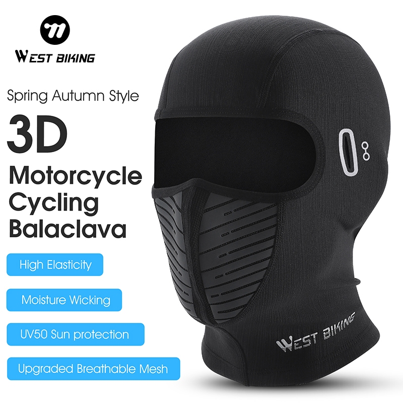 WEST BIKING UV50 หน้ากากสะท้อนแสง 3D ระบายอากาศ สําหรับขี่รถจักรยานยนต์
