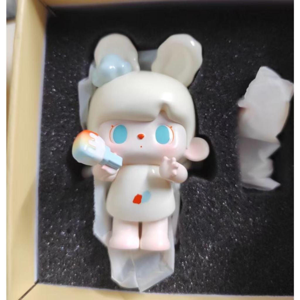 TUTU BEAR TUTU BEAR Rainbow Painted Big Baby Figure เครื่องประดับอินเทรนด์เล่นของขวัญน่ารักของสะสมสร