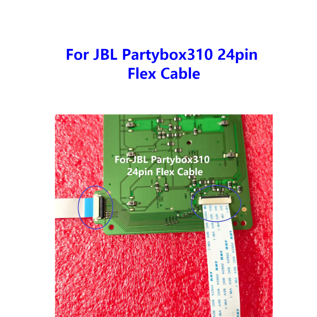 1 ชุด FFC FPC ยืดหยุ่นสําหรับ JBL Partybox310 Partybox 310 24pin Flex Cable Connector