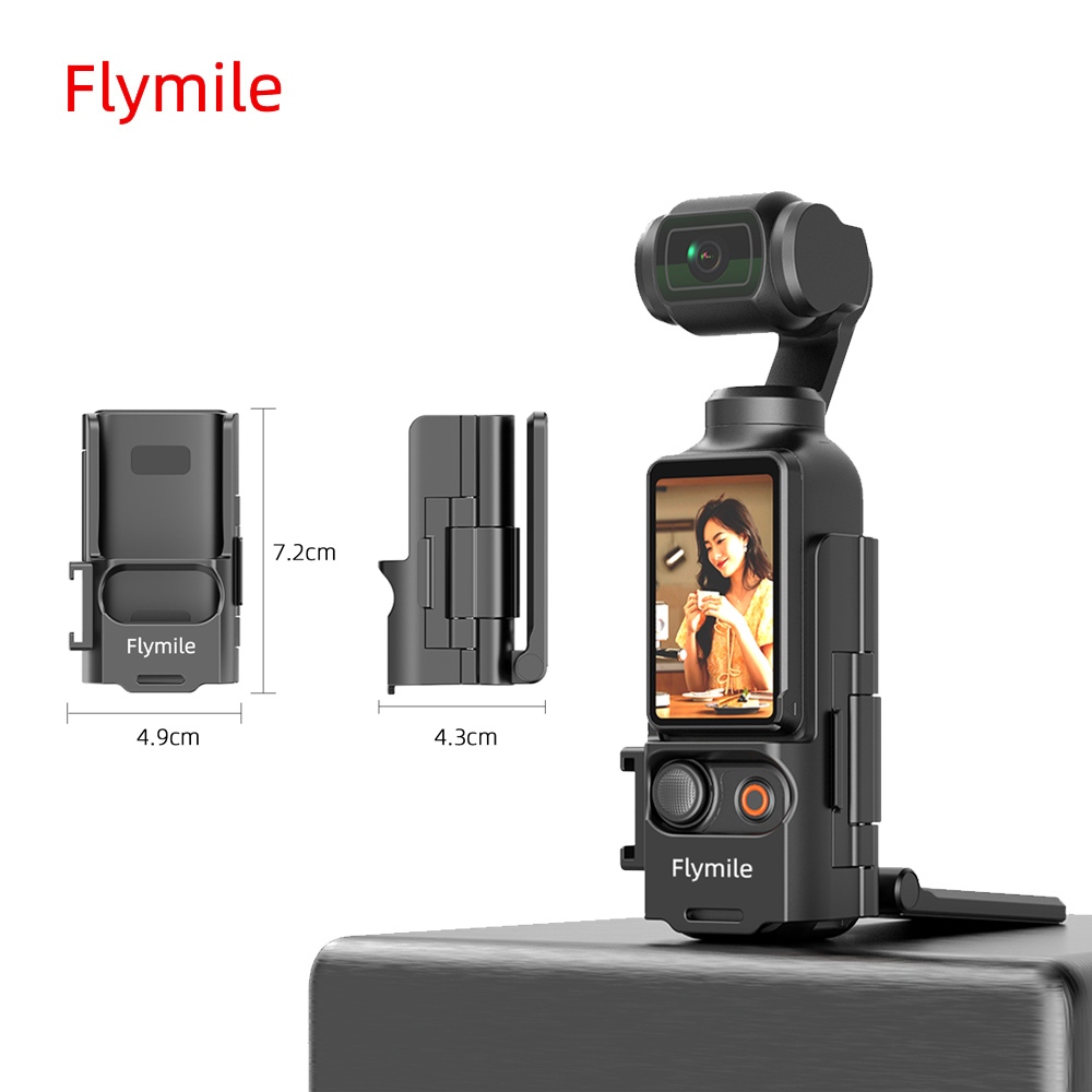 Flymile Magnetic Expansion Mount สําหรับ DJI Osmo Pocket 3/4 Magnetic Quick Release อุปกรณ์เสริมสําหรับเติมแสง Selfie Stick