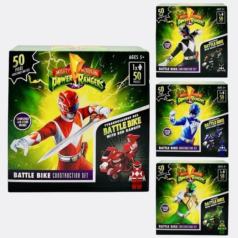 Hasbro Building Blocks Power Rangers Green Ranger Dino Megazord Action Figure ของเล่นเด็กผู้ชายใหม่