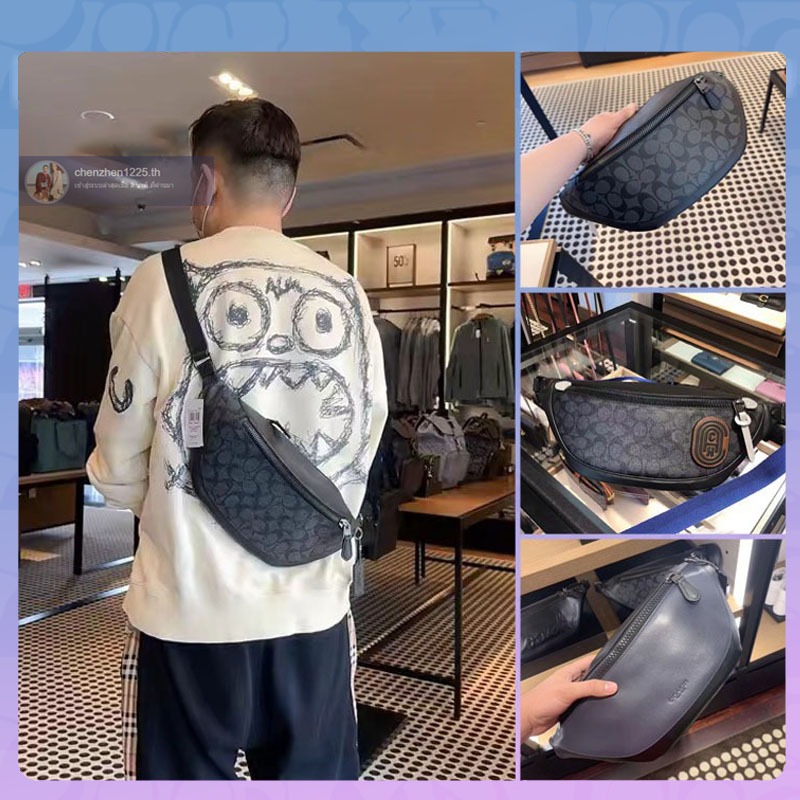 🚀พร้อมส่ง กระเป๋าสะพายข้างผู้ชาย F78777 F79037 F69305 กระเป๋าคาดหน้าอก