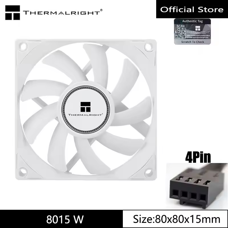 Thermalright 80mm Case Fan TL-8015/8015W CPU Cooling Fan Balance Perfopmance Slim Cpu Fan