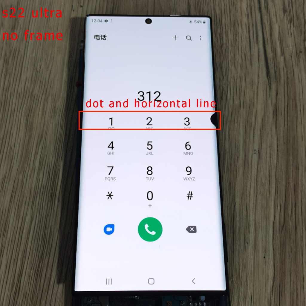 6.8 S22 Ultra amoled สําหรับ Samsung Galaxy S22Ultra 5G LCD S908 S908U S908B หน้าจอสัมผัส Digitizer 