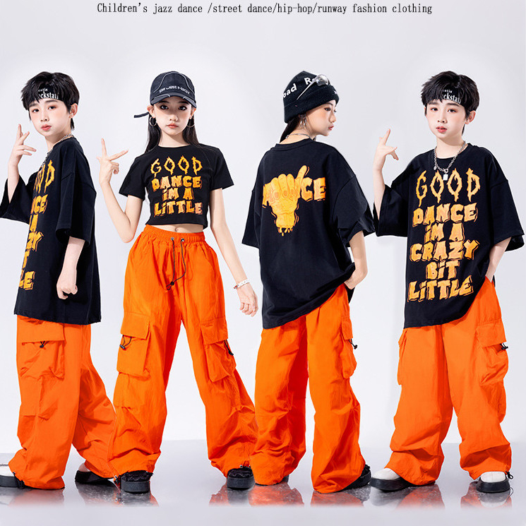 15-75KG ชุดเต้นเด็ก ชุดเต้นแจ๊ส เด็กผู้หญิง เสื้อ ชุด cover dance เด็กผู้ชาย ชุดฮิปฮอป กางเกง ชุดเต้