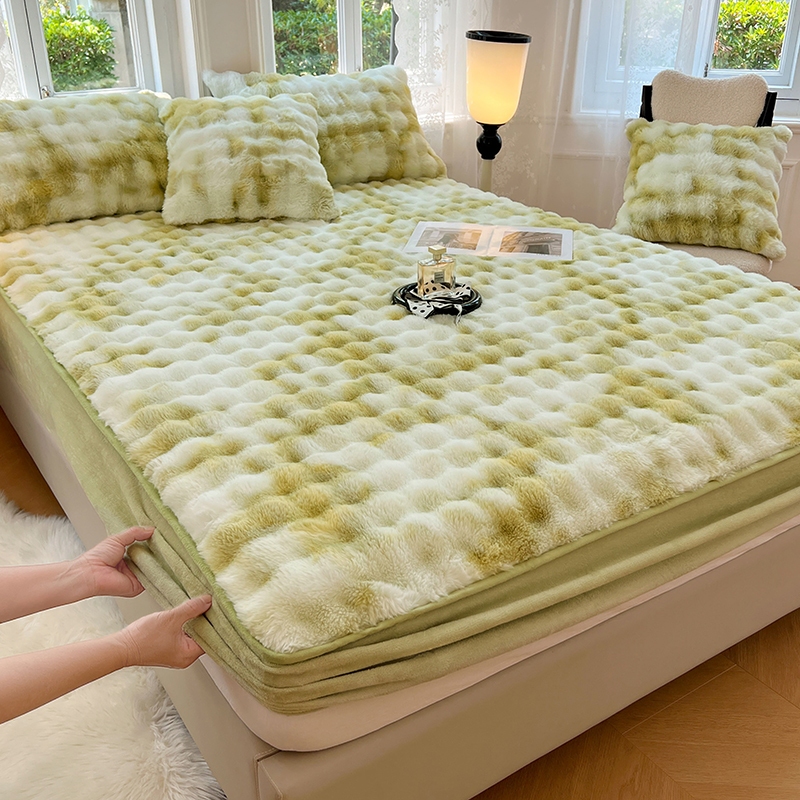 ผ้าปูที่นอนตุ๊กตากระต่ายคลาส 3ฟุต 4ฟุต 5ฟุต 6ฟุต สีสวยไม่หลุด ใหม่ผ้าปูที่นอนขนแกะคริสตัลผ้าปูที่นอน