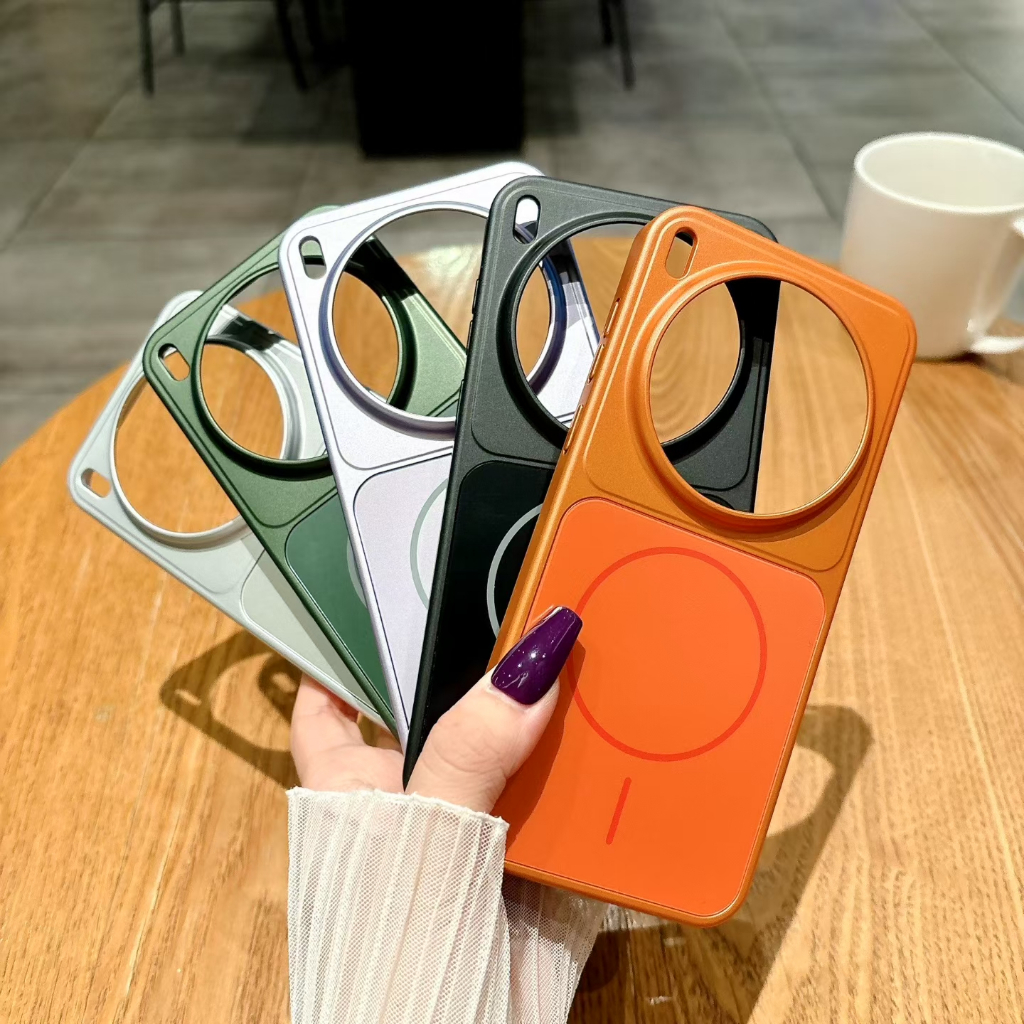 GKK Built-in Magnetic Ring Leather Hard Case for OPPO Find X8 Pro Shockproof Protection Cover