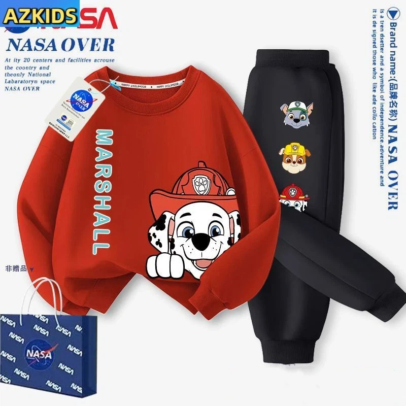 paw patrol วังทีมเด็กสูทกางเกงขายาวแขนยาวชุดกีฬาเสื้อกันหนาวสูท