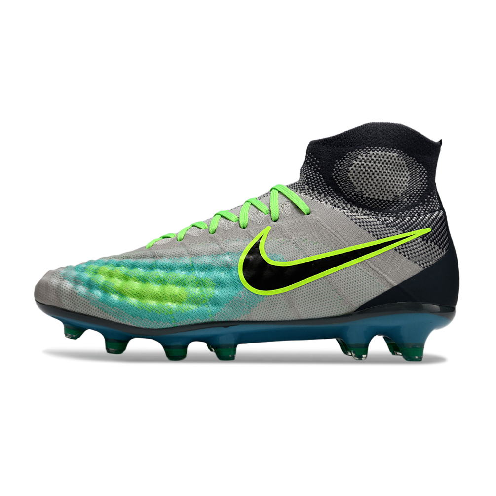Nike Magista Obra II FG รองเท้าฟุตบอลผู้ชายมีปุ่มกันน้ำและกันลื่นถักแบบเต็มตัวน้ำหนักเบาเป็นพิเศษ
