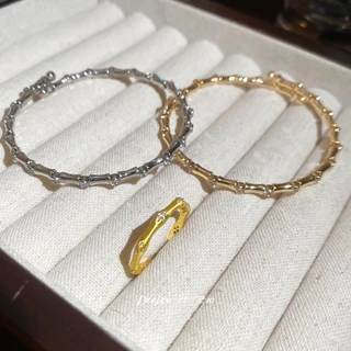 สร้อยข้อมือน้ำหนักเบานำเข้าจากไม้ไผ่เพทายยุโรปและอเมริกา ปลายเปิด เหมาะสำหรับการใช้งานหลากหลายโอกาส เป็นเครื่องประดับมือระดับไฮเอนด์